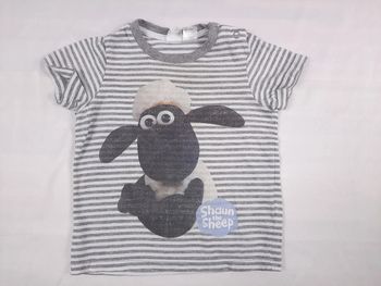 tee shirt H&M, 6/9 mois