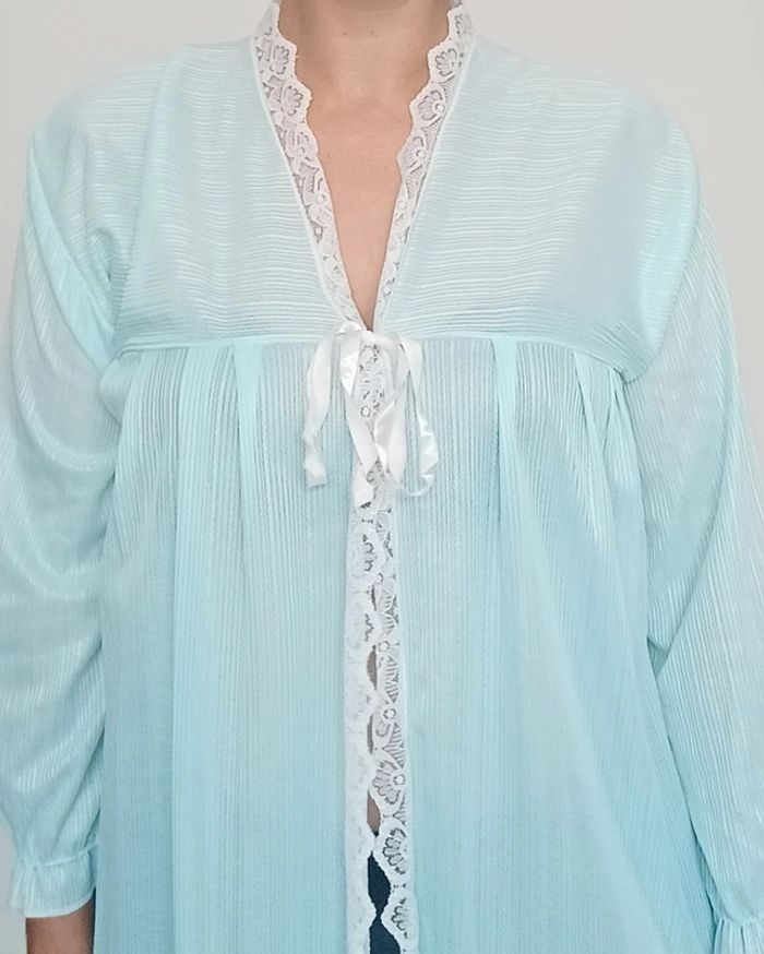 Robe de chambre flanelle vintage chic - photo numéro 3