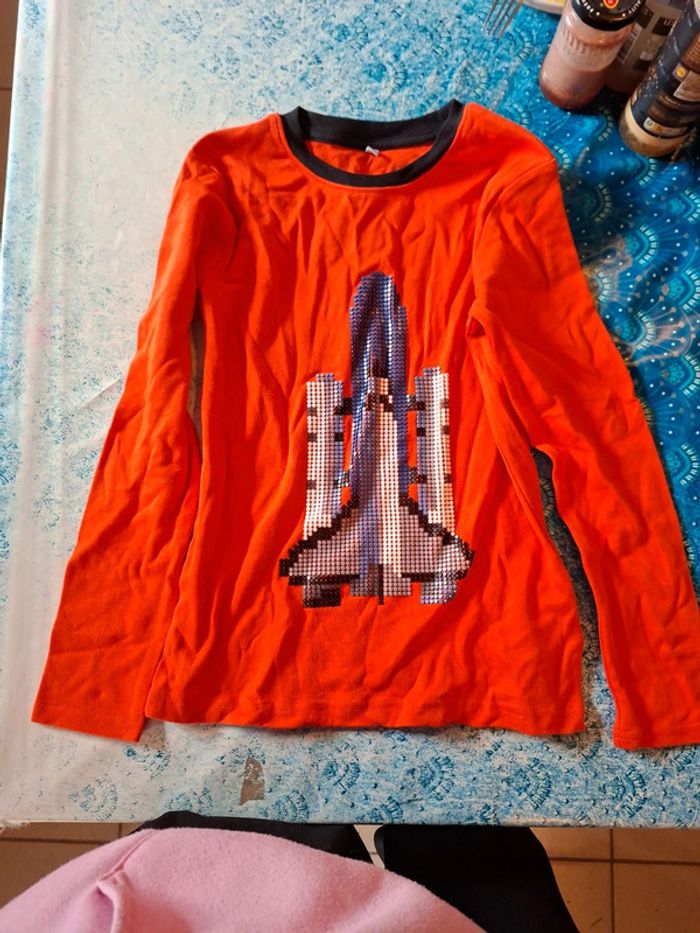 Tee-shirt 10 ans fusée