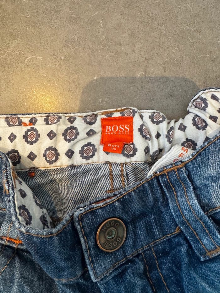 Short / Bermuda en jean avec 2 poches devant & derrière - Hugo Boss - Comfort - Bleu - 8 ans - photo numéro 2