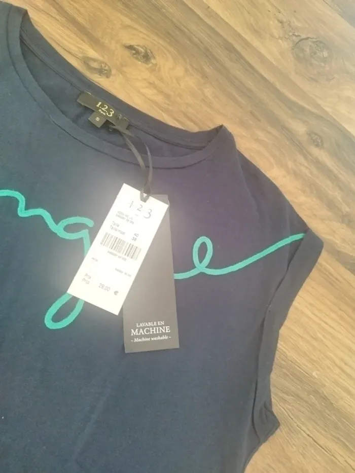 Tee-shirt 123 neuf - Taille S - photo numéro 4