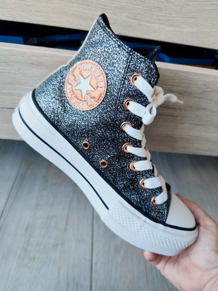 Converse plateforme glitter - photo numéro 5
