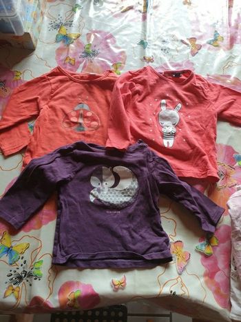 Lot de 3 t-shirts bébé 12 mois