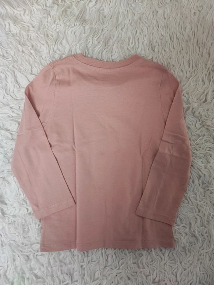 T-shirt manches longues rose pâle taille 5 ans - photo numéro 6