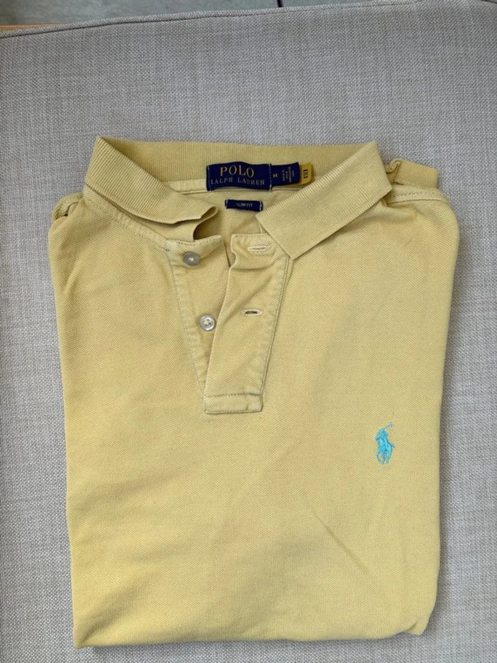 polo jaune ralph lauren taille M