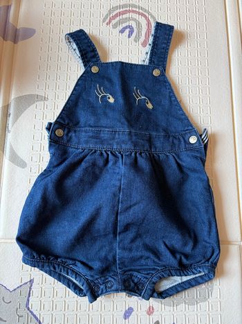 Salopette short bébé fille 12 mois 