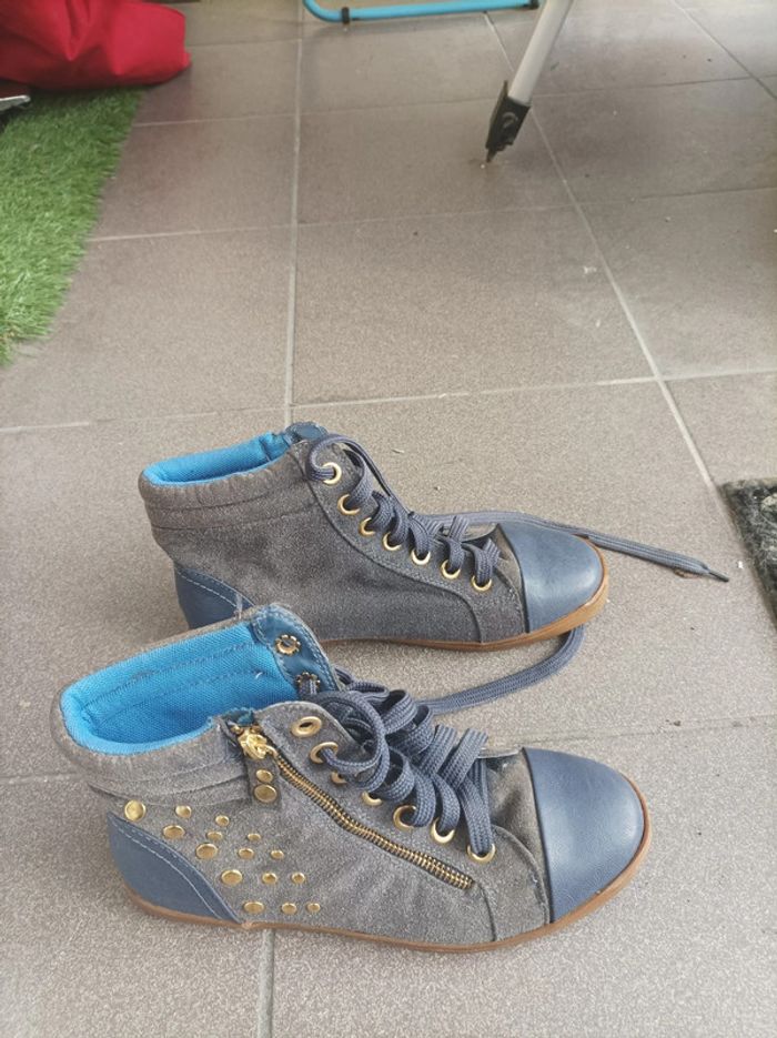 Chaussures montantes bleue - photo numéro 4