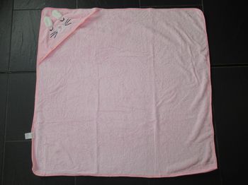 Cape de bain bébé / serviette de bain / peignoir à capuche chat neuve