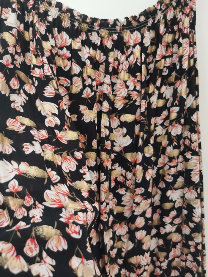 Robe d'été fleurs et dorures - photo numéro 2