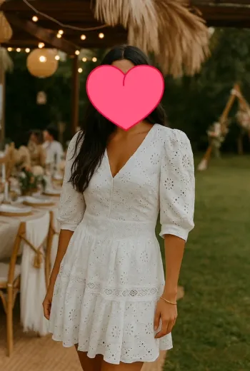 Sublime robe Maje en broderie Anglaise neuve étiquette taille 42