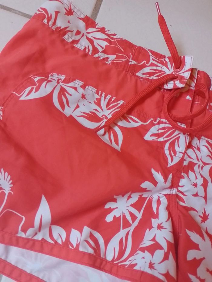 Short de bain femme rouge et blanc Tribord - photo numéro 9