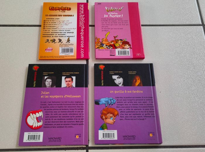 Lot de 4 livres Titeuf-Tcheu,la honte! + Garfield-La chasse est ouverte! - photo numéro 2