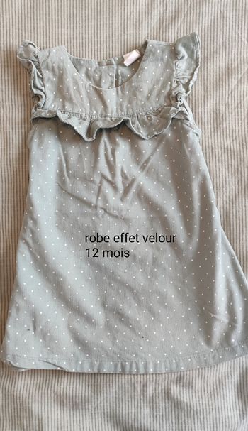 Robe effet velours