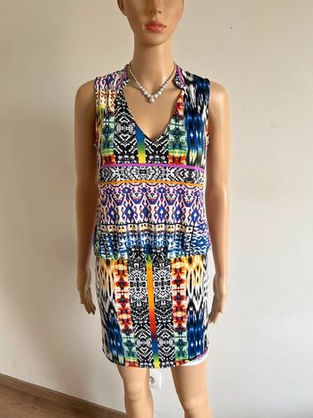 Robe multicolore sans manches Morgan taille XS jamais portée