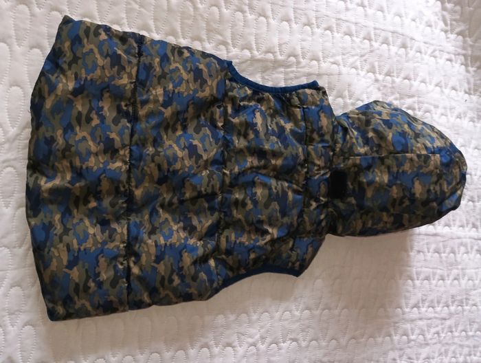 Veste manteau imperméable sans manches camouflage taille 3/4 ans marque Tex en excellent état - photo numéro 5