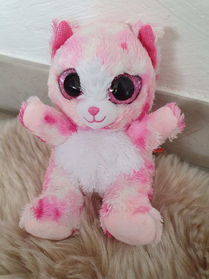 Peluche ours rose belros