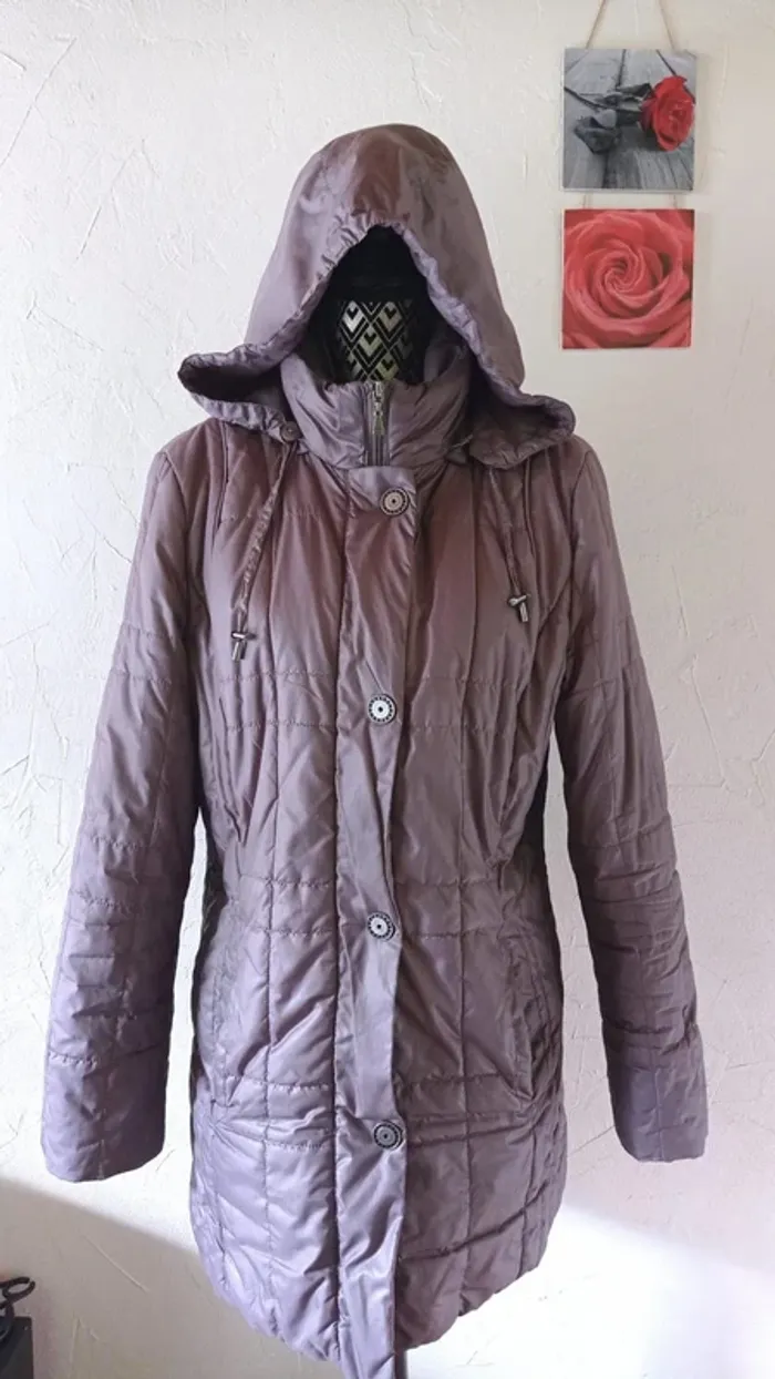🌸Parka avec capuche amovible, Sym, taille 38