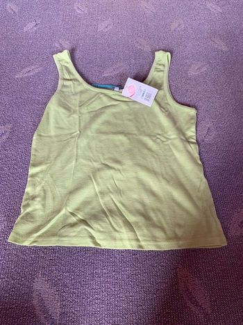 débardeur neuf vert anis 38/40