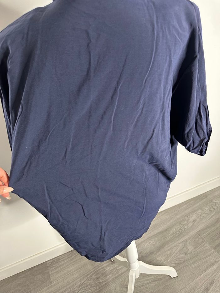 Chemise oversize bleu marine Vintage T40 L - photo numéro 3