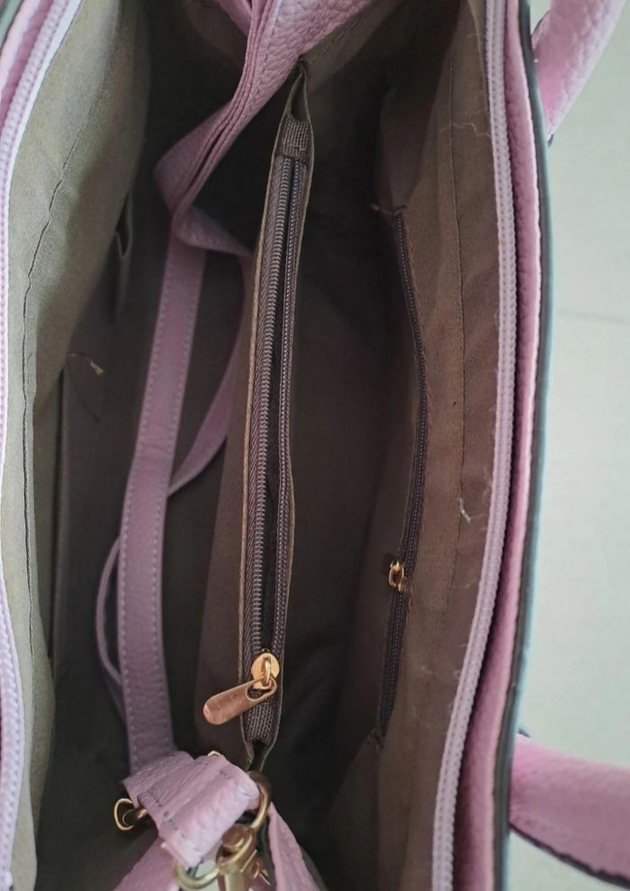 Sac à main avec bandoulière rose neuf - photo numéro 7