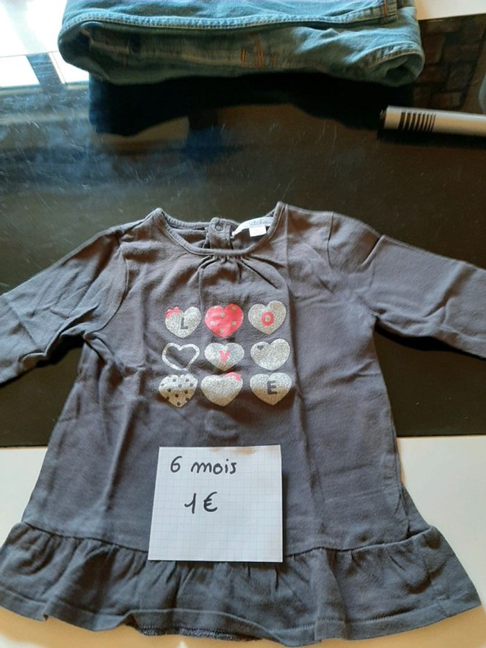 T-shirt long (style tunique) 6mois