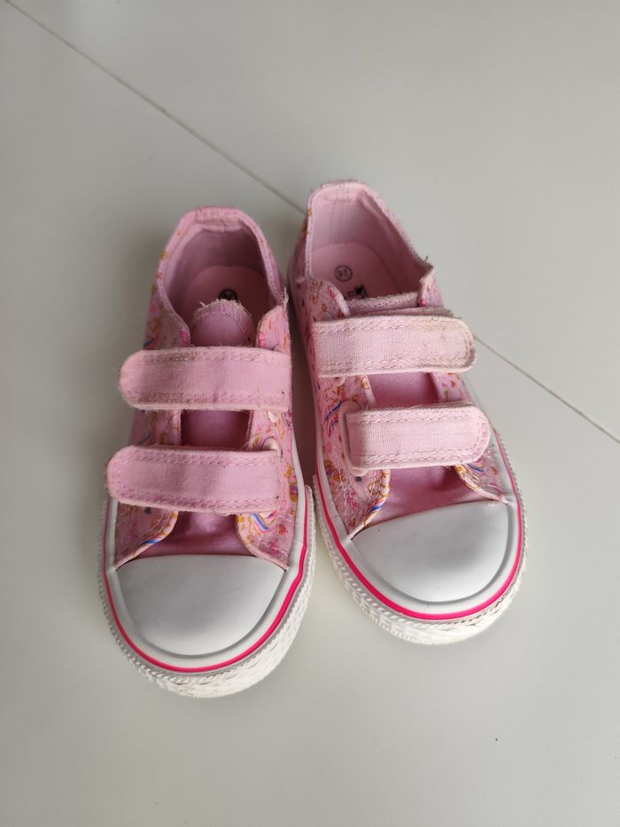 Baskets en toile licorne