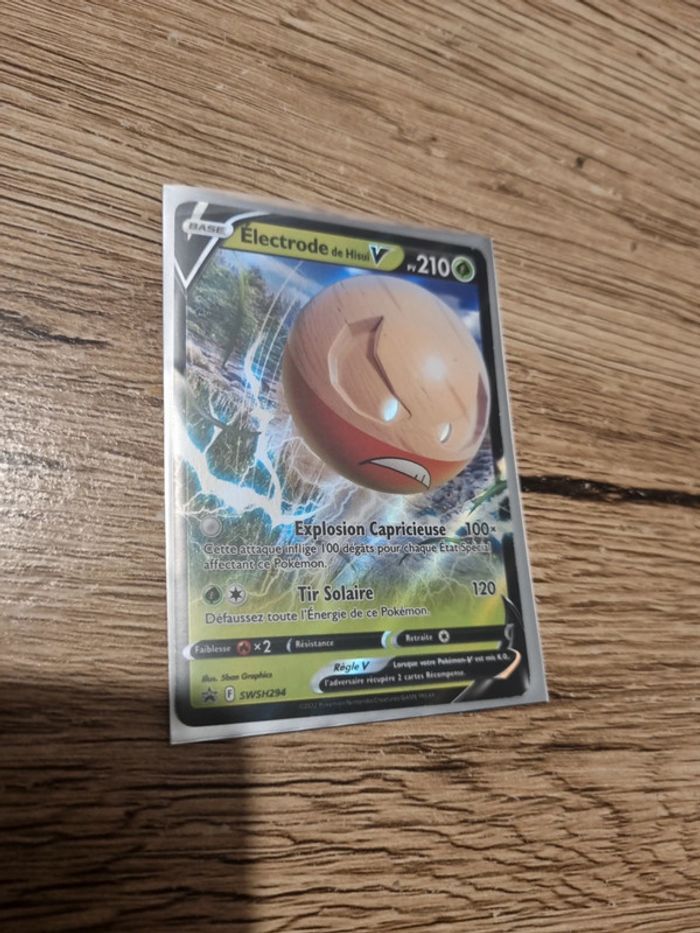 Carte pokémon électrode de hisui promo swsh294 fr année 2022 - photo numéro 5
