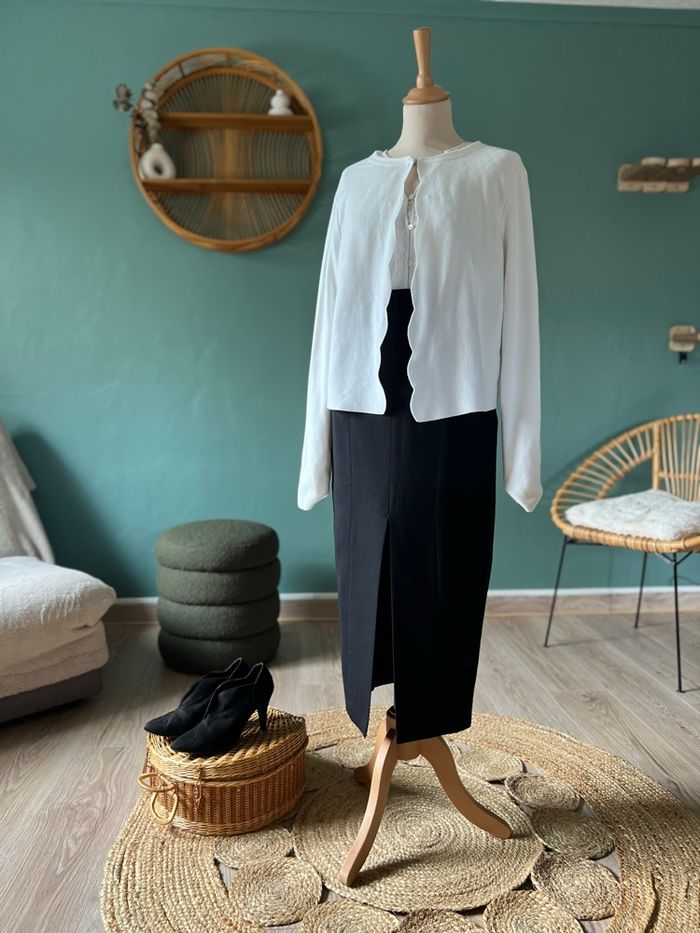 Cardigan Blanc Camaïeu – Chic, Classique & Indispensable - photo numéro 5