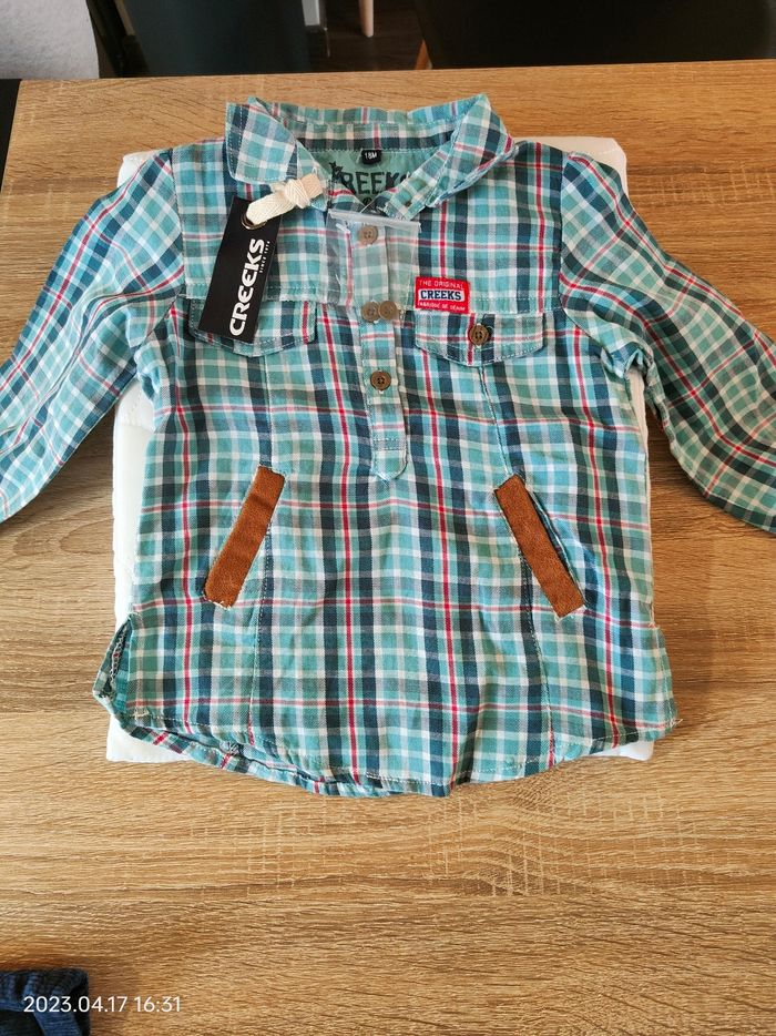 Ensemble robe en jean + chemise - photo numéro 3