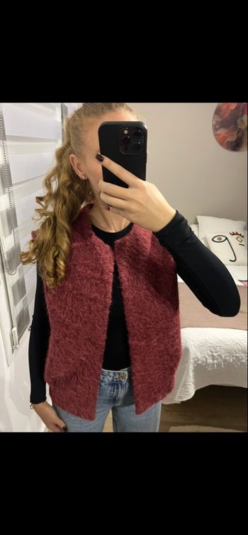 Gilet sans manches bordeaux