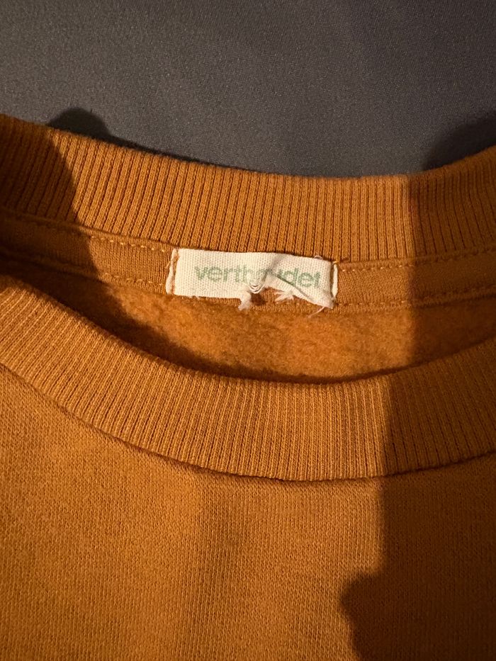 Sweat col rond marron clair brooklin vert baudet 10 ans - photo numéro 3