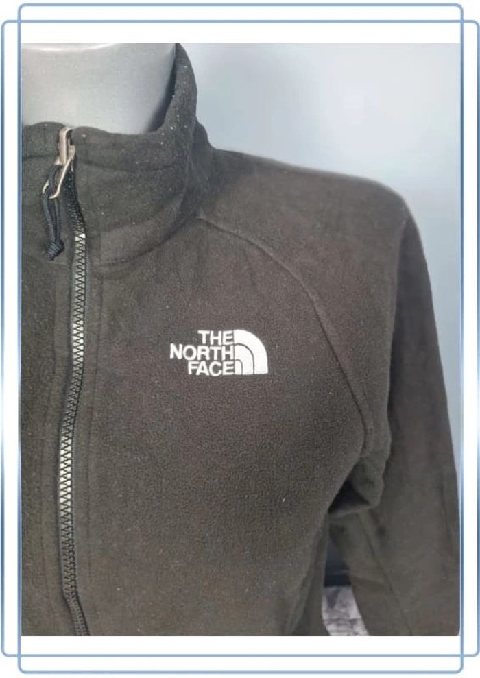 Veste polaire full zip the north face femme / taille S / noire / logo brodé - photo numéro 3