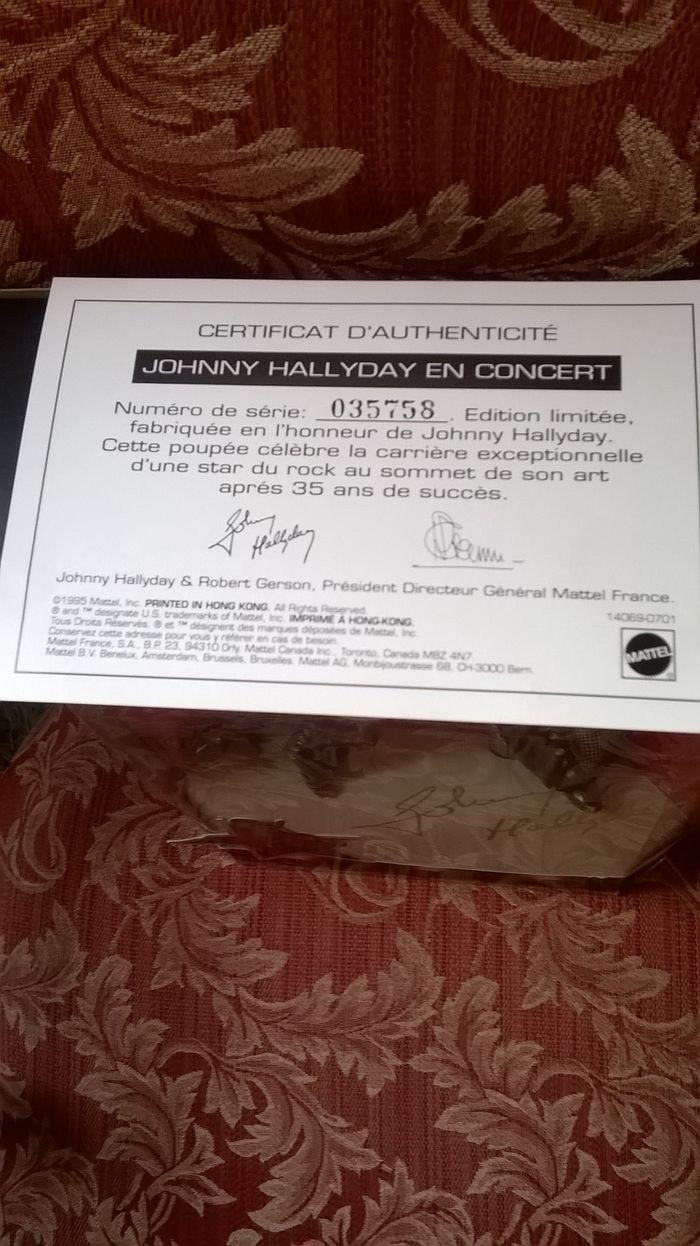 poupée johnny Hallyday en concert 1995 Mattel - photo numéro 7