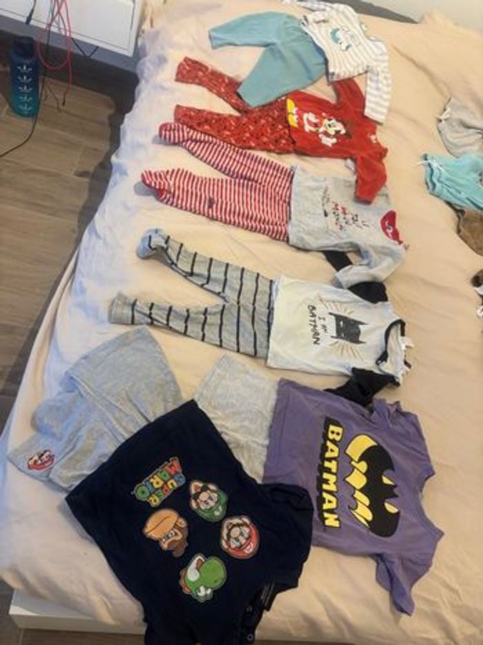 Lot de pyjamas 2 pièces garçon 18 mois