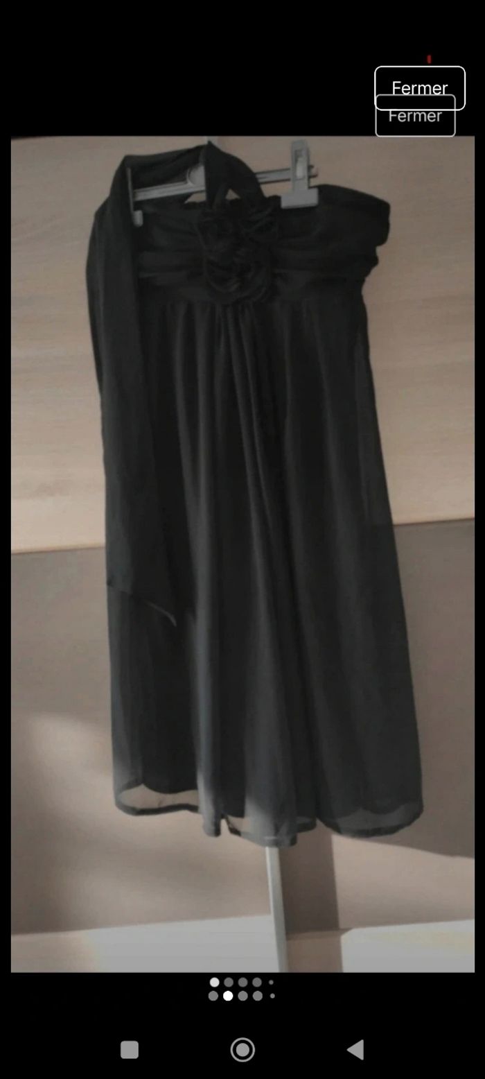 Robe noire Camaïeu taille 38 - photo numéro 2