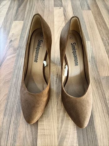 Chaussures talon 10cm marron 38