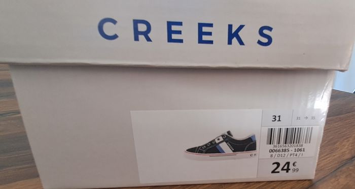 Baskets tennis noires garçons taille 31 Creeks - photo numéro 10