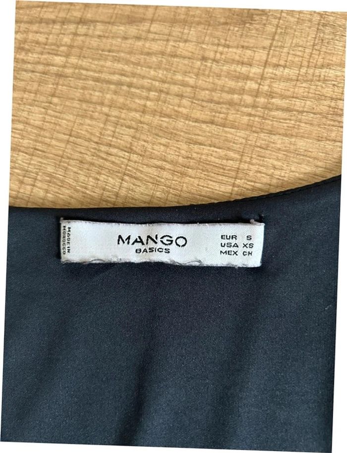 Robe bleue marine à manches longues avec rayures blanches Mango taille S TBE - photo numéro 15