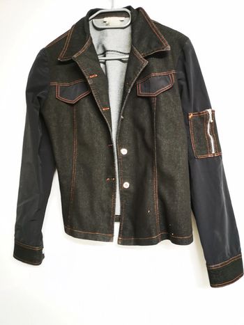 Veste style veste en jean noir 38