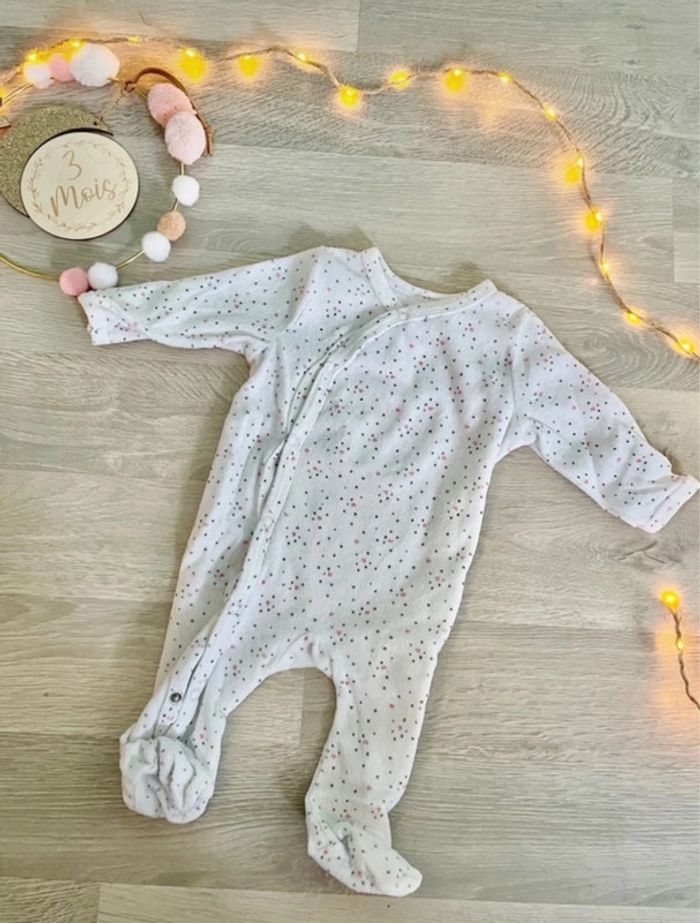 Lot de 5 pyjamas velours filles - 3 mois - photo numéro 6