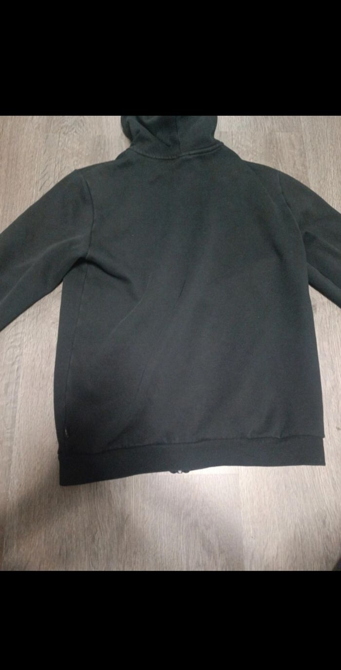 Sweat à capuche zippé Puma Noir - Logo Blanc - Taille S - Très Bon État - photo numéro 5