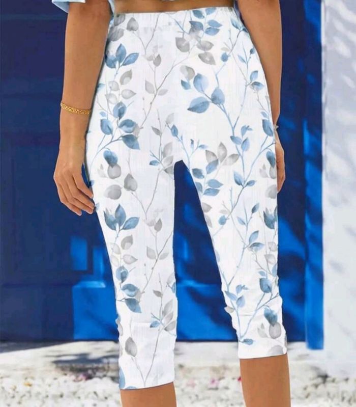 Ensemble haut col V pantalon corset - photo numéro 2