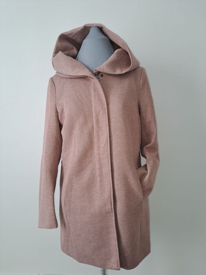 Manteau mi-saison à capuche rose Only Sedona