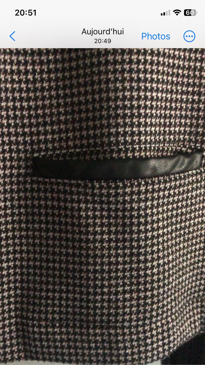 Veste noir rose brillant et blanc Grain de Malice taille 44 - photo numéro 3