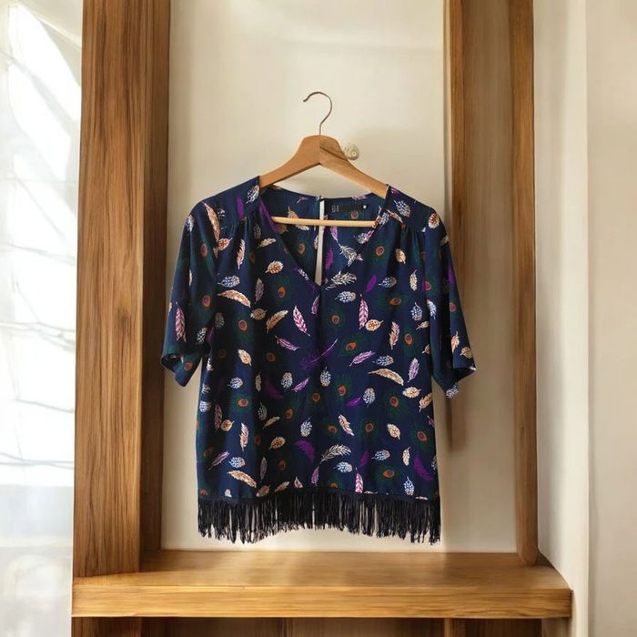 blouses manches courte Edji marine taille M