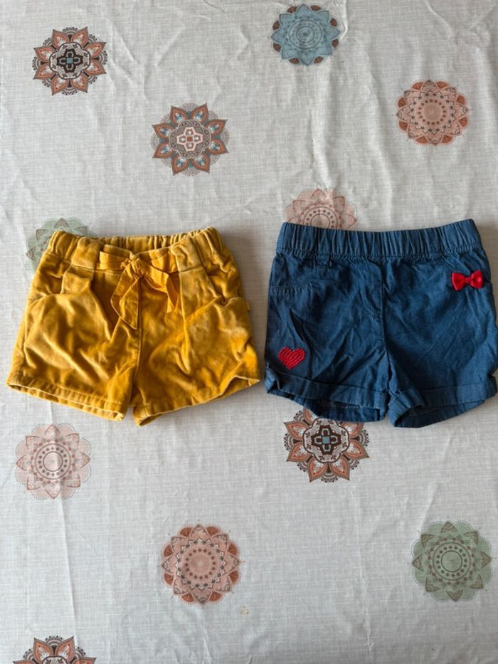 Lot short petite fille