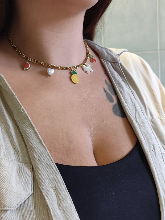 Collier ananas   ✅