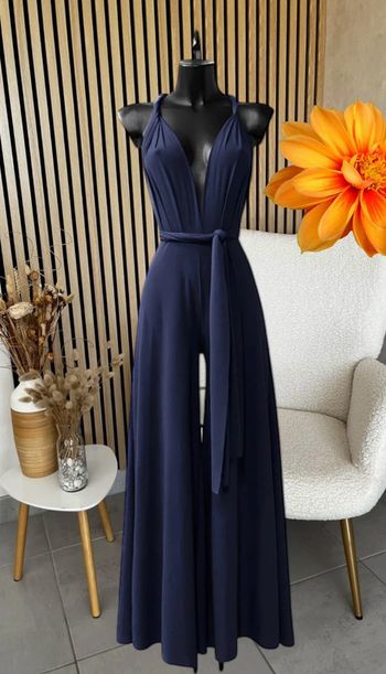 Sublime combi bleu marine positions multiples dos nu