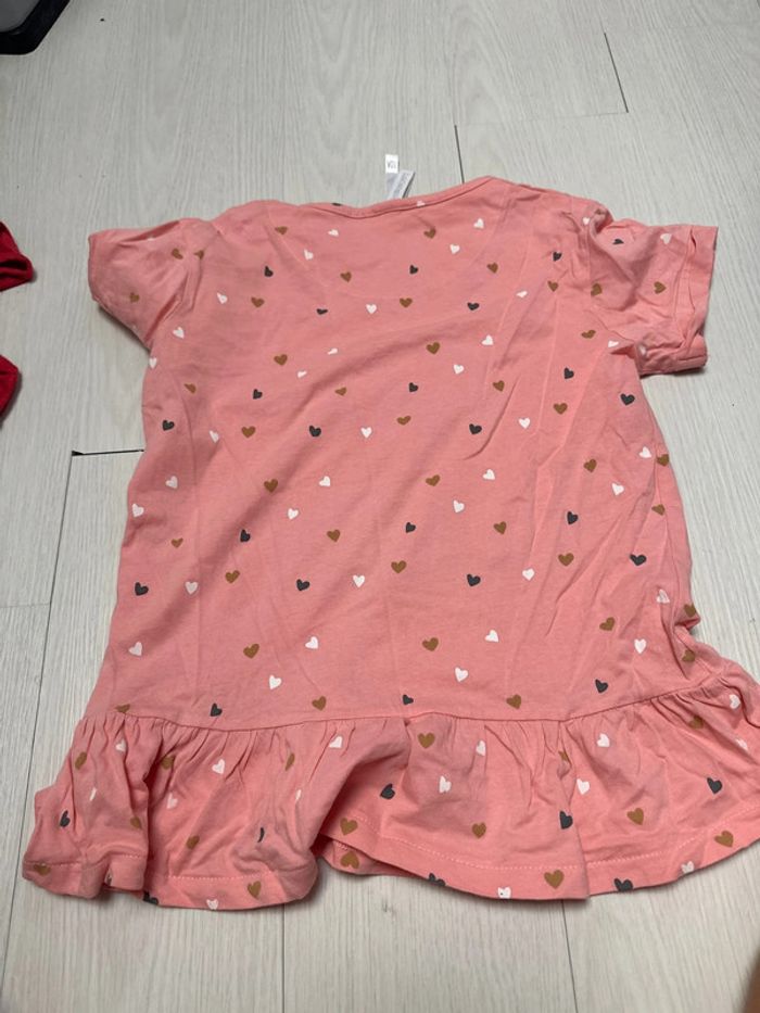 T-shirt rose, motif cœur, Lulu castagnette 10 ans - photo numéro 4