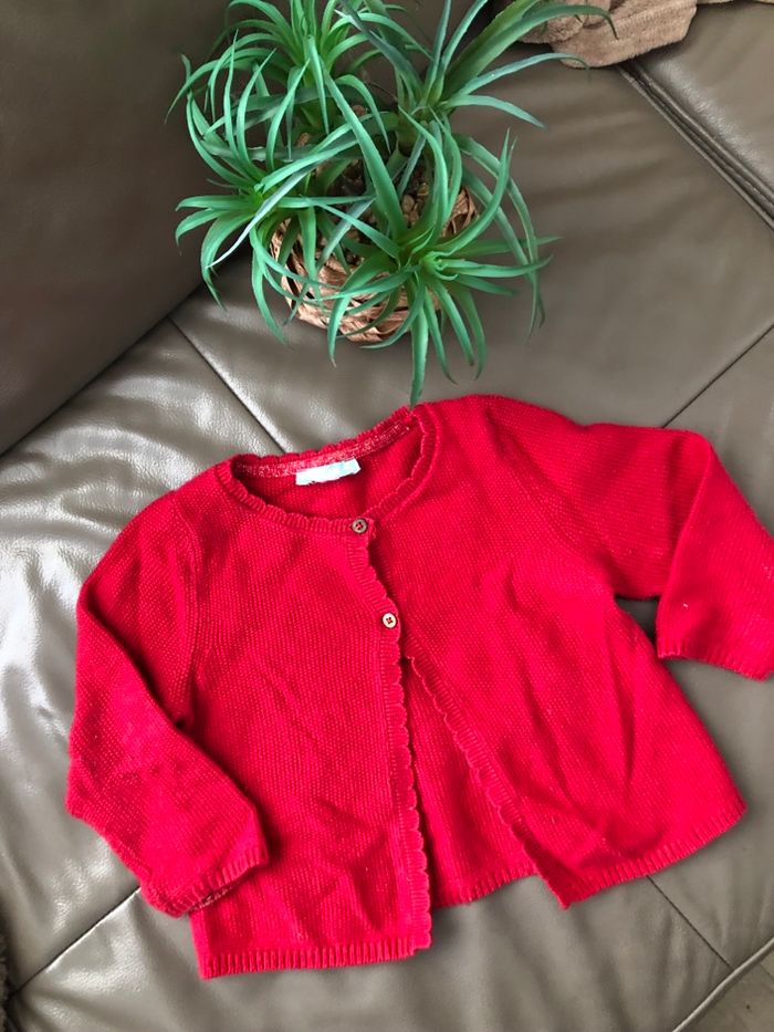 Gilet bordeaux fille Obaibi